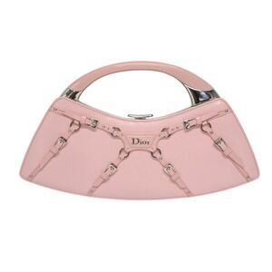 Christian Dior Punk Handbag pink calf leather Galliano